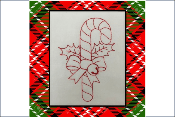 Candy Cane Redwork: A Designer’s Craft Fair Review