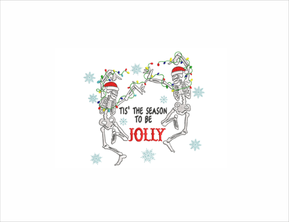 Review: Christmas Dancing Skeletons Design