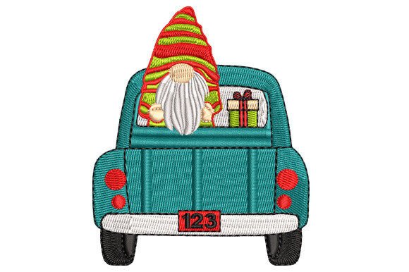Review: Christmas Gnome on the Truck Embroidery