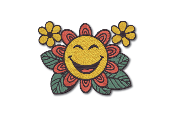 Review: Flower with Happy Face Embroidery Design